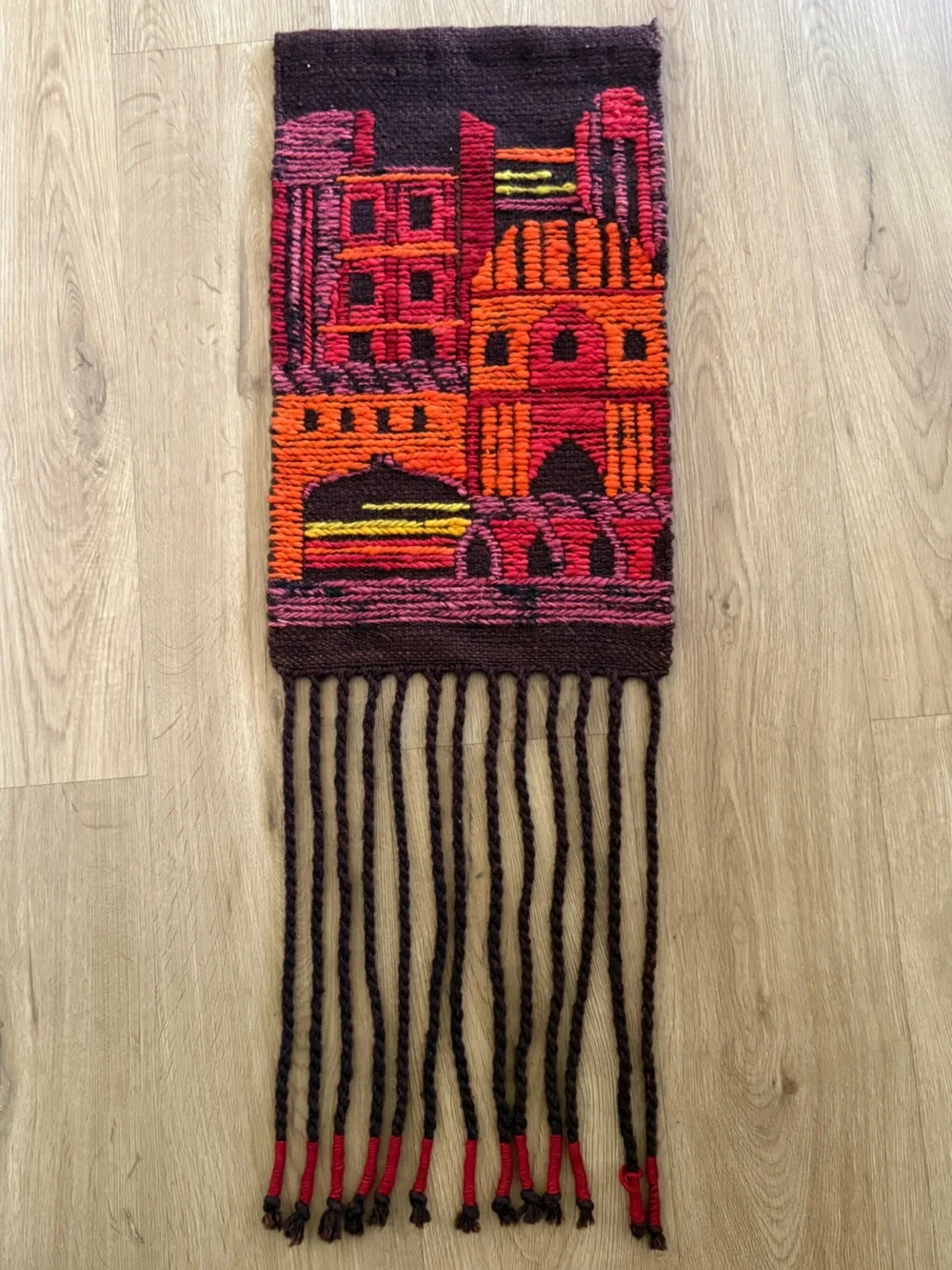 Vintage Cepelia Handwoven Colorful Kilim Tapestry from Poland 1960’s Wool